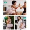 image:imageBAGSMART Reiki Gym Bag for Women MiniMedium Crossbody Bags for Women 5L Dance Bag with Detachable Strap 15L Yoga Mate Bag with Wet amp Dry Pocket MiniSand Brown15LCandy Pink