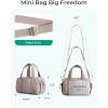 image:imageBAGSMART Reiki Gym Bag for Women MiniMedium Crossbody Bags for Women 5L Dance Bag with Detachable Strap 15L Yoga Mate Bag with Wet amp Dry Pocket MiniSand Brown5LJet Black
