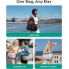 image:imageBAGSMART Reiki Gym Bag for Women MiniMedium Crossbody Bags for Women 5L Dance Bag with Detachable Strap 15L Yoga Mate Bag with Wet amp Dry Pocket MiniSand Brown15LBlack