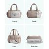 image:imageBAGSMART Reiki Gym Bag for Women MiniMedium Crossbody Bags for Women 5L Dance Bag with Detachable Strap 15L Yoga Mate Bag with Wet amp Dry Pocket MiniSand Brown5LLatte Brown