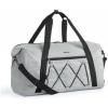 image:imageBAGSMART Small Gym Bag With Shoe Compartment amp Wet Pocket Lightweight Sports Travel Duffel Carry On Weekender Overnight Water Resistant Sports Gym Tote for Swimming Yoga Almond OilGrey