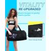 image:imageBAGSMART Small Gym Bag With Shoe Compartment amp Wet Pocket Lightweight Sports Travel Duffel Carry On Weekender Overnight Water Resistant Sports Gym Tote for Swimming Yoga Almond OilDark Pink