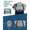 image:imageBAGSMART Small Gym Bag With Shoe Compartment amp Wet Pocket Lightweight Sports Travel Duffel Carry On Weekender Overnight Water Resistant Sports Gym Tote for Swimming Yoga Almond OilGrey