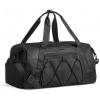 image:imageBAGSMART Small Gym Bag With Shoe Compartment amp Wet Pocket Lightweight Sports Travel Duffel Carry On Weekender Overnight Water Resistant Sports Gym Tote for Swimming Yoga Almond OilBlack