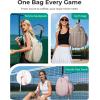 image:imageBAGSMART Tennis Gym Bag for Women Tennis Backpack Holds 2 Rackets with Shoe Compartment 156 Laptop Gym Backpacks for Court Offwork Everyday amp Overnight WeekendEJet Black