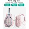 image:imageBAGSMART Tennis Gym Bag for Women Tennis Backpack Holds 2 Rackets with Shoe Compartment 156 Laptop Gym Backpacks for Court Offwork Everyday amp Overnight WeekendHSand Brown