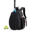 image:imageBAGSMART Tennis Gym Bag for Women Tennis Backpack Holds 2 Rackets with Shoe Compartment 156 Laptop Gym Backpacks for Court Offwork Everyday amp Overnight WeekendEJet Black