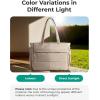 image:imageBAGSMART Tote Bag for Women 22L Puffer Gym Bag for 40oz Tumbler Work Tote Handbag for Travel Yoga College  Gym tote bag Hold yoga mat 40oz tumbler Racketfriendly 156 LaptopCream