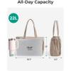 image:imageBAGSMART Tote Bag for Women 22L Puffer Gym Bag for 40oz Tumbler Work Tote Handbag for Travel Yoga College  Gym tote bag Hold yoga mat 40oz tumbler Racketfriendly 156 LaptopPink