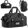 image:imageBAGSMART 4IN1 Gym Bag for Women Men TSA Lightweight Duffle Bag for Travel with Shoe Compartment amp Wet Pocket 22L30L38L Tactical Backpack with 40oz Water Bottle HolderAMilitary Black
