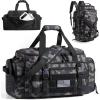image:imageBAGSMART 4IN1 Gym Bag for Women Men TSA Lightweight Duffle Bag for Travel with Shoe Compartment amp Wet Pocket 22L30L38L Tactical Backpack with 40oz Water Bottle HolderBForest Camo