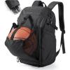 image:imageBAGSMART Basketball Gym Backpack for Men with Shoes Compartment Basketball Bag with Ball Holder Functional Gym Bag for Volleyball Soccer amp BaseballBlack
