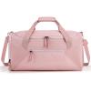 image:imageBAGSMART Gym Bag for Women 36L Small Sports Duffle Bag With Shoe Bag Lightweight Overnight Weekender Travel Duffel Bag Water Resistant Workout Sports Bag for Travel  Pink