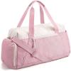 image:imageBAGSMART Gym Bags for Men Women Foldable Travel Duffle Bag Lightweight Weekender Duffel Bag With Shoe Compartment Water Resistant Workout Duffle Sports Bag for Travel Yoga BlackDark Pink