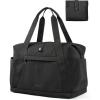 image:imageBAGSMART Personal Item Travel Bag For Spirit Airlines 23L Lightweight Gym Bag for Women Foldable Duffle Bag Weekender Overnight Bag for Travel GymBlack