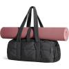 image:imageBAGSMART Reiki Gym Bag for Women MiniMedium Crossbody Bags for Women 5L Dance Bag with Detachable Strap 15L Yoga Mate Bag with Wet amp Dry Pocket MiniSand Brown15LBlack