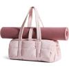 image:imageBAGSMART Reiki Gym Bag for Women MiniMedium Crossbody Bags for Women 5L Dance Bag with Detachable Strap 15L Yoga Mate Bag with Wet amp Dry Pocket MiniSand Brown15LCandy Pink
