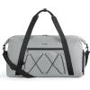 image:imageBAGSMART Small Gym Bag With Shoe Compartment amp Wet Pocket Lightweight Sports Travel Duffel Carry On Weekender Overnight Water Resistant Sports Gym Tote for Swimming Yoga Almond OilGrey