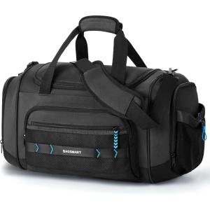 image:imageBAGSMART 4IN1 Gym Bag for Women Men TSA Lightweight Duffle Bag for Travel with Shoe Compartment amp Wet Pocket 22L30L38L Tactical Backpack with 40oz Water Bottle HolderLBlack