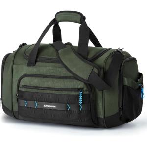 image:imageBAGSMART 4IN1 Gym Bag for Women Men TSA Lightweight Duffle Bag for Travel with Shoe Compartment amp Wet Pocket 22L30L38L Tactical Backpack with 40oz Water Bottle HolderGreen