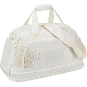 image:imageBAGSMART Gym Bag for Men Women Expandable Sports Duffel Bag Lightweight Workout Bag with Shoe Compartment amp Wet Pocket Water Resistant Weekend Overnight Bag for Travel Gym Beige