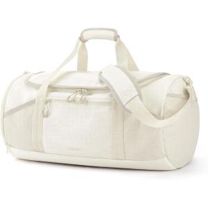 image:imageBAGSMART Gym Bag for Men amp Women Lightweight Duffel with Shoe Compartment Weekender Bags with Wet Pocket Workout Overnight Carry on for Travel BeigeBeige