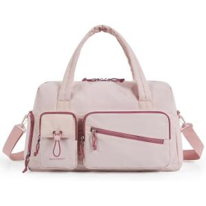 image:imageBAGSMART Gym Bag with Shoe Compartment  29L Personal Travel Duffle Bag for Women amp Men  Weekender Overnight Carry On Bag