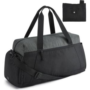 image:imageBAGSMART Gym Bags for Men Women Foldable Travel Duffle Bag Lightweight Weekender Duffel Bag With Shoe Compartment Water Resistant Workout Duffle Sports Bag for Travel Yoga Black1Black