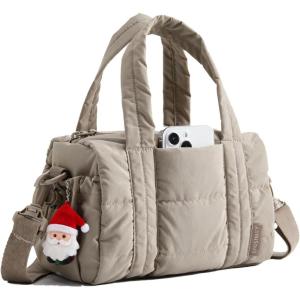 image:imageBAGSMART Reiki Gym Bag for Women MiniMedium Crossbody Bags for Women 5L Dance Bag with Detachable Strap 15L Yoga Mate Bag with Wet amp Dry Pocket MiniSand Brown5LLatte Brown