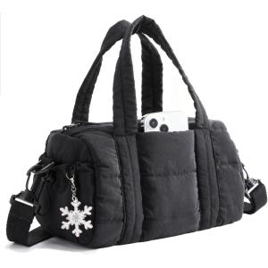 image:imageBAGSMART Reiki Gym Bag for Women MiniMedium Crossbody Bags for Women 5L Dance Bag with Detachable Strap 15L Yoga Mate Bag with Wet amp Dry Pocket MiniSand Brown5LJet Black