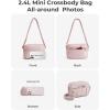 image:imageBAGSMART Anti Theft Crossbody Bags for Women Travel Purse Medium Quilted Puffy cross body bag Handbags Shoulder Purses DarkmediumBaby Pink