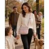 image:imageBAGSMART Anti Theft Crossbody Bags for Women Travel Purse Medium Quilted Puffy cross body bag Handbags Shoulder Purses DarkmediumBaby Pink