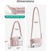 image:imageBAGSMART Anti Theft Crossbody Bags for Women Travel Purse Medium Quilted Puffy cross body bag Handbags Shoulder Purses DarkmediumBaby Pink