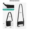 image:imageBAGSMART Anti Theft Crossbody Bags for Women Travel Purse Medium Quilted Puffy cross body bag Handbags Shoulder Purses DarkmediumBlack