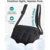 image:imageBAGSMART Anti Theft Crossbody Bags for Women Travel Purse Medium Quilted Puffy cross body bag Handbags Shoulder Purses DarkmediumBlack