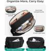 image:imageBAGSMART Anti Theft Crossbody Bags for Women Travel Purse Medium Quilted Puffy cross body bag Handbags Shoulder Purses DarkmediumBlack