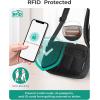 image:imageBAGSMART Anti Theft Crossbody Bags for Women Travel Purse Medium Quilted Puffy cross body bag Handbags Shoulder Purses DarkmediumBlack