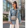 image:imageBAGSMART Anti Theft Crossbody Bags for Women Travel Purse Medium Quilted Puffy cross body bag Handbags Shoulder Purses DarkmediumBrown