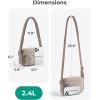 image:imageBAGSMART Anti Theft Crossbody Bags for Women Travel Purse Medium Quilted Puffy cross body bag Handbags Shoulder Purses DarkmediumDark Brown