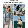 image:imageBAGSMART Anti Theft Crossbody Bags for Women Travel Purse Medium Quilted Puffy cross body bag Handbags Shoulder Purses DarkmediumDark Brown