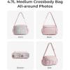 image:imageBAGSMART Anti Theft Crossbody Bags for Women Travel Purse Medium Quilted Puffy cross body bag Handbags Shoulder Purses DarkmediumLight Gray1