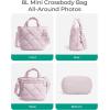 image:imageBAGSMART Crossbody Bags for Women Lightweight Purses for Women Quilted Puffer Tote Handbags for Daily UseShopTravelBaby Pink