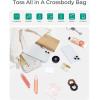 image:imageBAGSMART Crossbody Bags for Women Lightweight Purses for Women Quilted Puffer Tote Handbags for Daily UseShopTravelBeige
