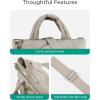 image:imageBAGSMART Crossbody Bags for Women Lightweight Purses for Women Quilted Puffer Tote Handbags for Daily UseShopTravelLight Tan