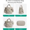 image:imageBAGSMART Crossbody Bags for Women Lightweight Purses for Women Quilted Puffer Tote Handbags for Daily UseShopTravelLight Tan