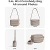image:imageBAGSMART Crossbody Bags for Women Puffer Crossbody Purses for Women with RFID Blocking Slots Handbags Wallet Small Purse  Travel Purse Small Crossbody 34L Mini Purse for Travel Gym Lightweight WaterresistantBlack