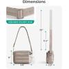 image:imageBAGSMART Crossbody Bags for Women Puffer Crossbody Purses for Women with RFID Blocking Slots Handbags Wallet Small Purse  Travel Purse Small Crossbody 34L Mini Purse for Travel Gym Lightweight WaterresistantCoffee Brown