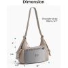 image:imageBAGSMART Crossbody Bags for Women Puffer Purses for Women DailyTravel 6L Cute Fluffy Hobo Bag  Lightweight Sturdy Travel Purse w zippered pockets amp adjustable strap Soft comfy cute Mothers day giftsCmocha Brown