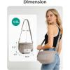 image:imageBAGSMART Crossbody Bags for Women Travel Purse Puffer Bum Bag Handbag Wallets Crossbody Fanny Packs for Travel amp WorkBlack