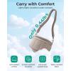 image:imageBAGSMART Crossbody Bags for Women Travel Purse Puffer Bum Bag Handbag Wallets Crossbody Fanny Packs for Travel amp WorkBrown